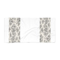 Nickel Gray Toile de Jouy Large Bath Towel Sheet, French Country Bathroom Decor, Victorian Linens, Shabby Chic Wedding Gift for Home