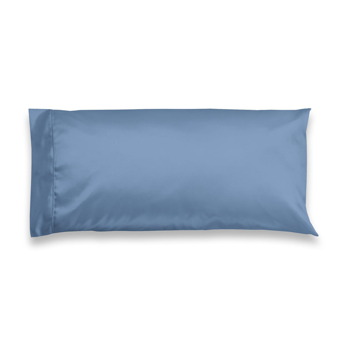 Luxury Satin Pillowcase – Dusty Blue Solid Color French Country Bedding Accent, Soft Romantic Chateaucore Bedroom Decor