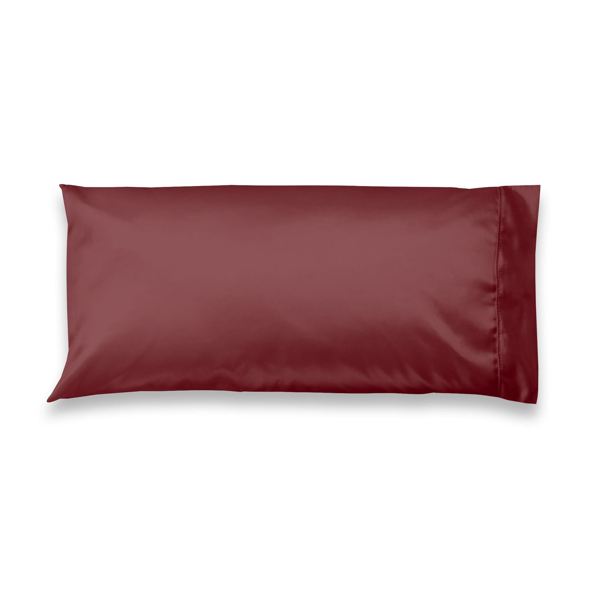 Satin Pillowcase — Luxurious Burgundy Hair & Skin-Saving Pillow Cover, Luxury Dark Red Romantic Bedding Gift