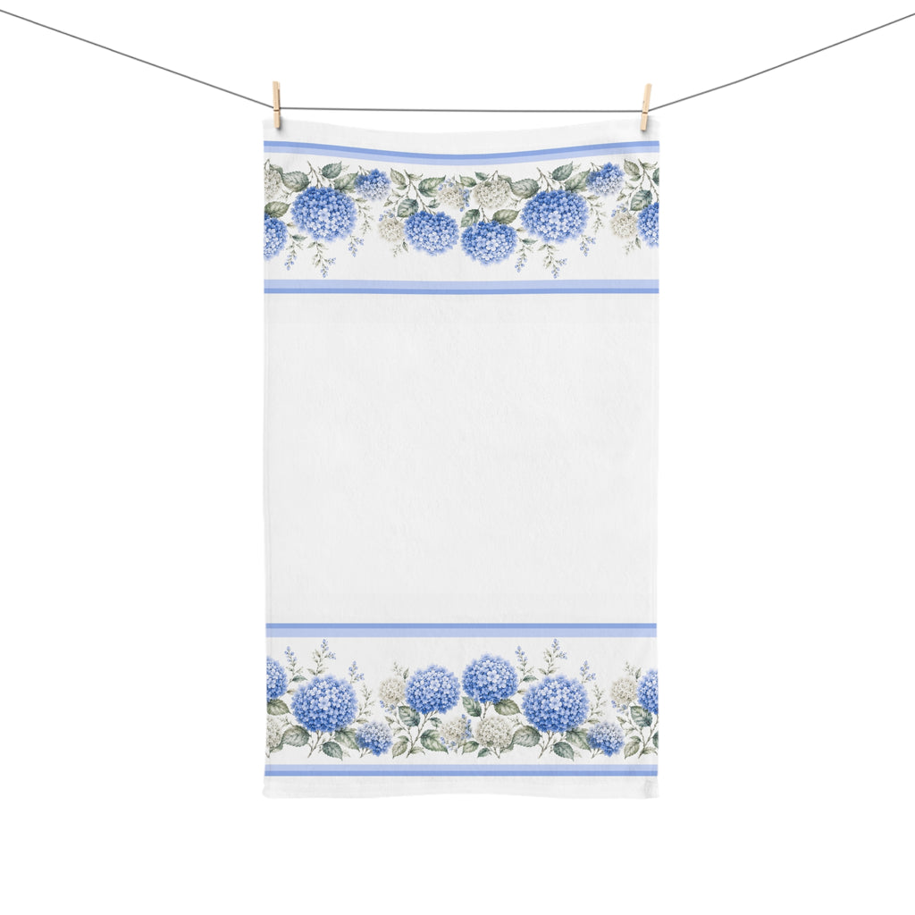 Blue Hydrangea Hand Towel
