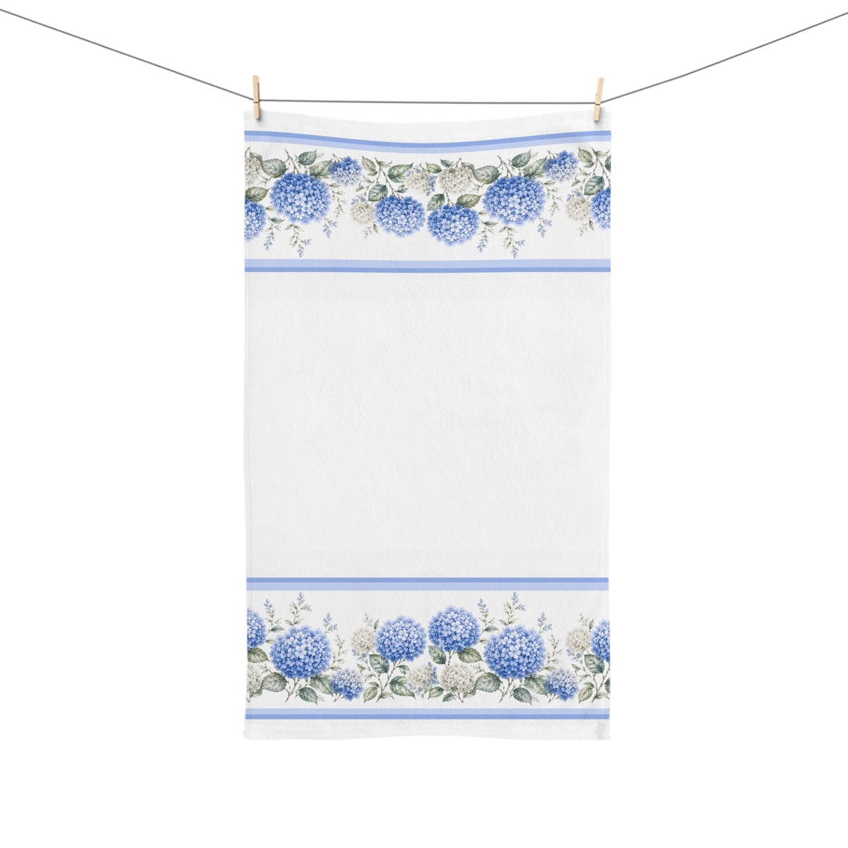 Blue Hydrangea Hand Towel