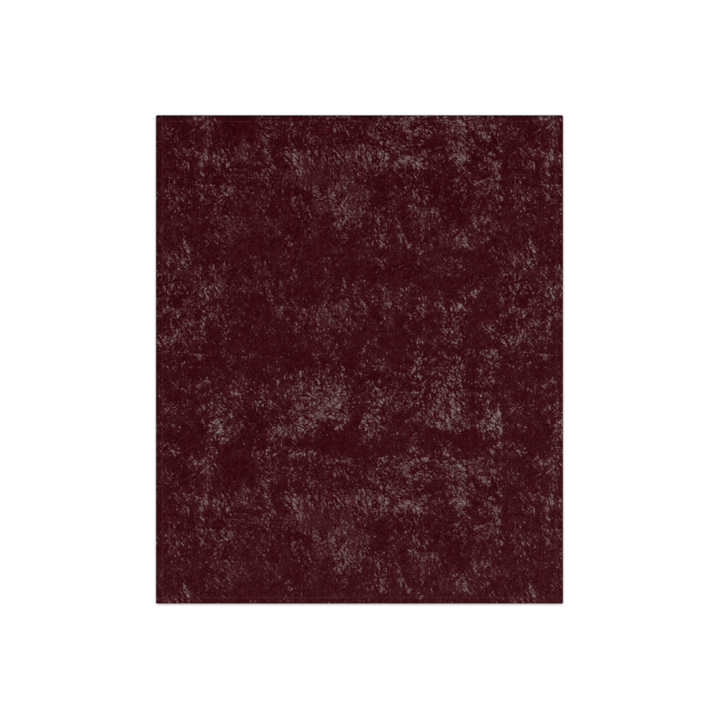 Burgundy Crushed Velvet Throw Blanket | Layering Wine Rococo Accent, Shabby Chic Decor, Romantic Chateaucore Wedding Home Gift