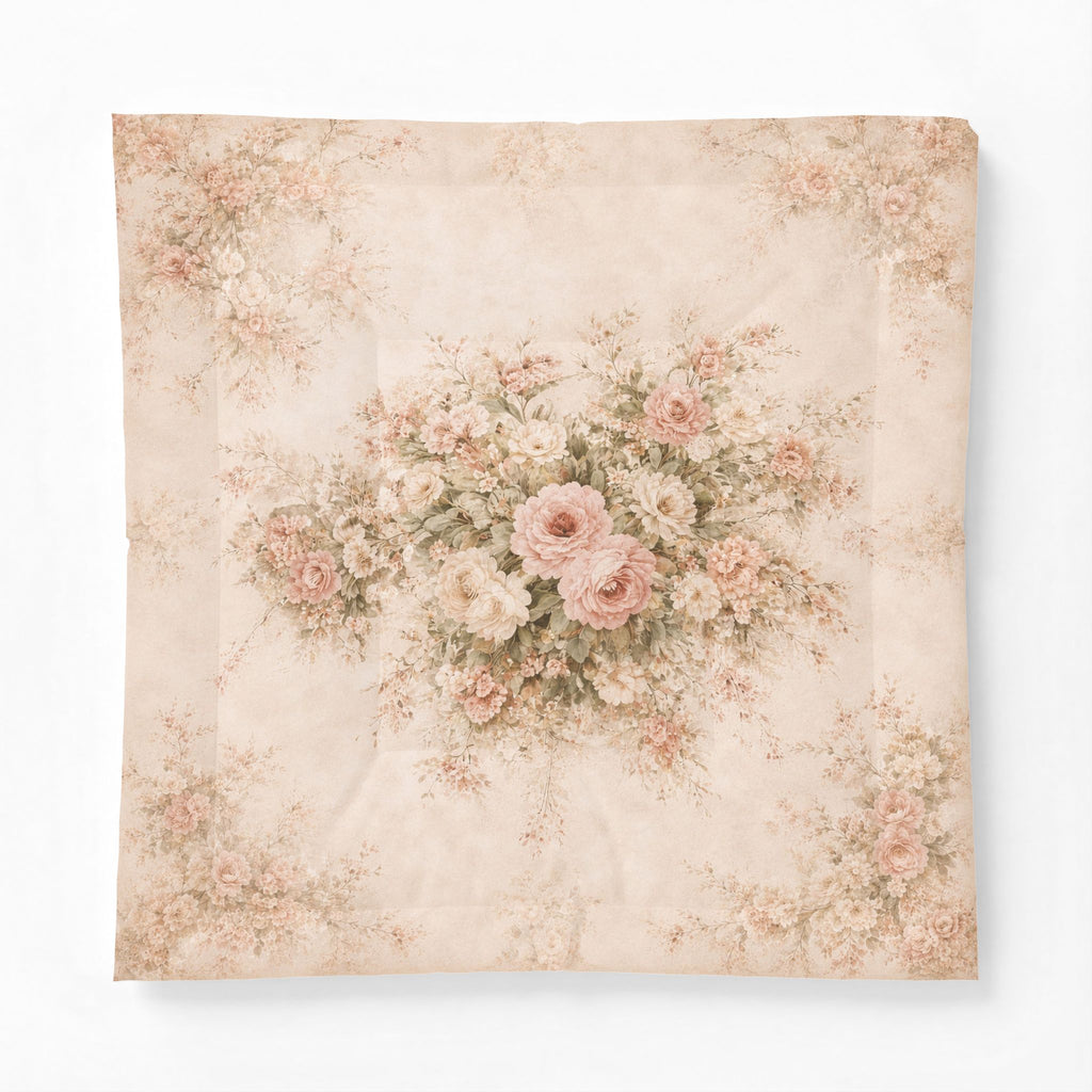 Pink Rose Peony Comforter or Duvet Cover Set, French Country Chateaucore Bedding – Romantic Floral Bedspread