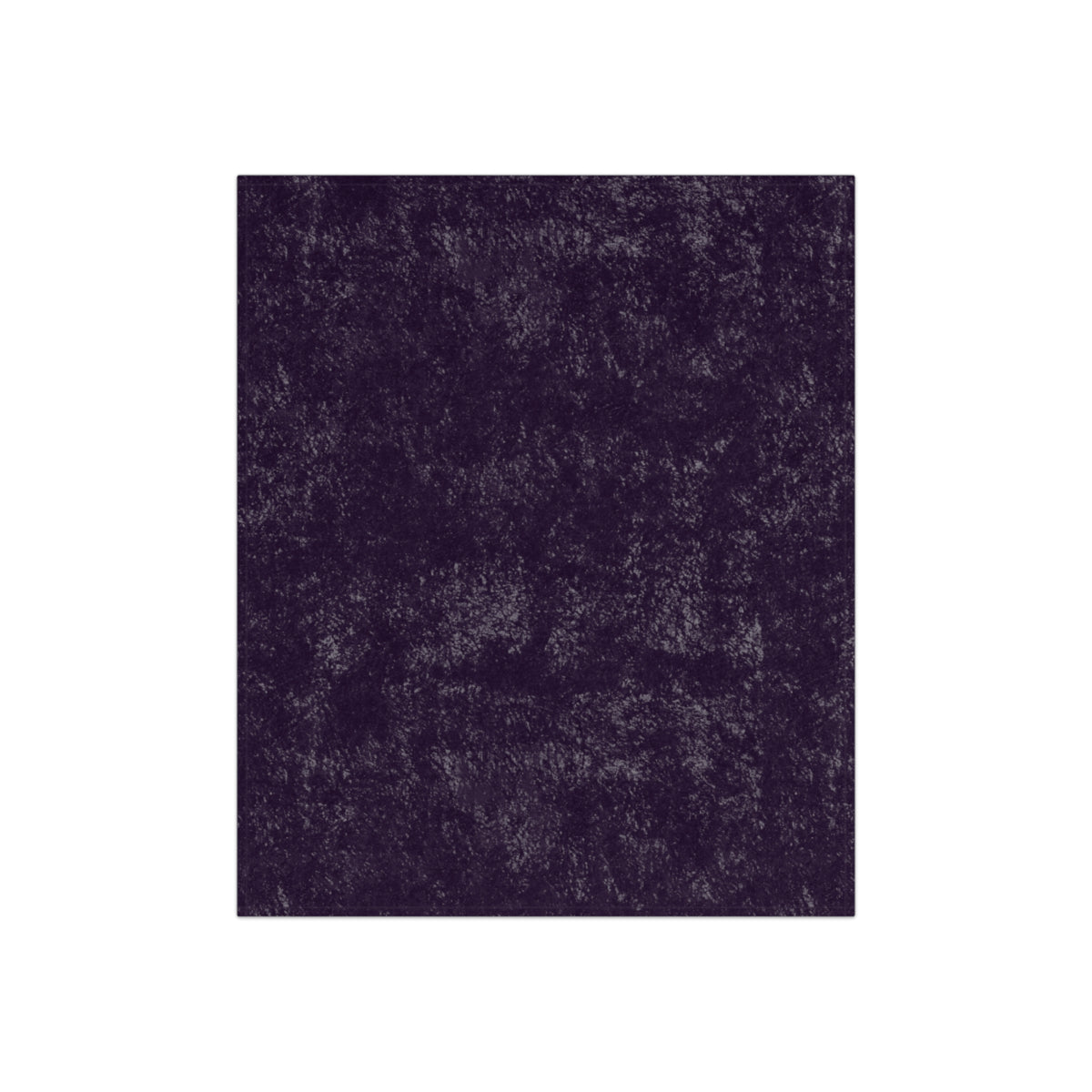 Deep Dark Purple Crushed Velvet Throw Blanket | Layering Royal Rococo Accent, Shabby Chic Decor, Romantic Chateaucore Wedding Home Gift