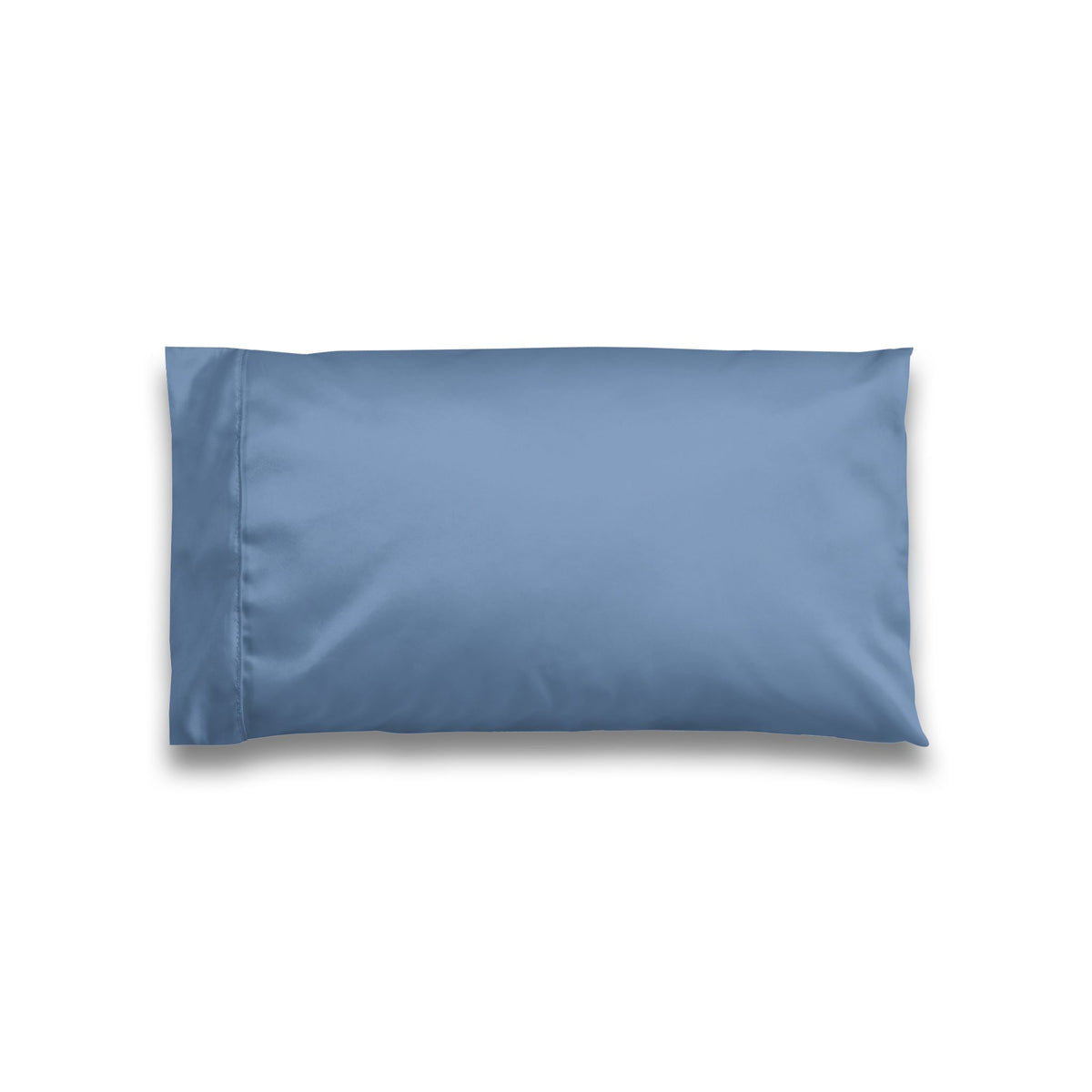 Luxury Satin Pillowcase – Dusty Blue Solid Color French Country Bedding Accent, Soft Romantic Chateaucore Bedroom Decor