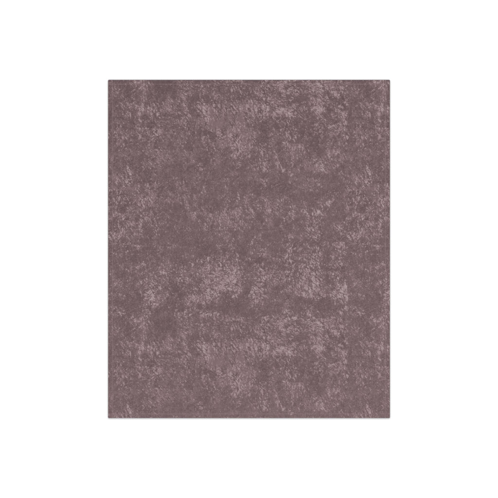 Muted Mauve Crushed Velvet Throw Blanket, Victorian Accent , Shabby Chic Wedding Bridal Gift Romantic Chateaucore Quilt
