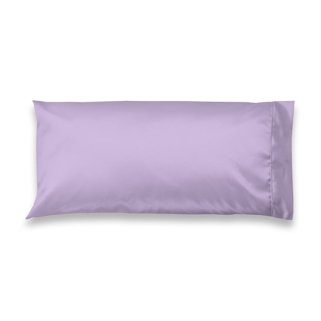 Lavender Satin Pillowcase, Light Purple Pillow Case Smooth Anti-Frizz Hair Skin Protection, Shabby Chic French Country Luxury Bedding