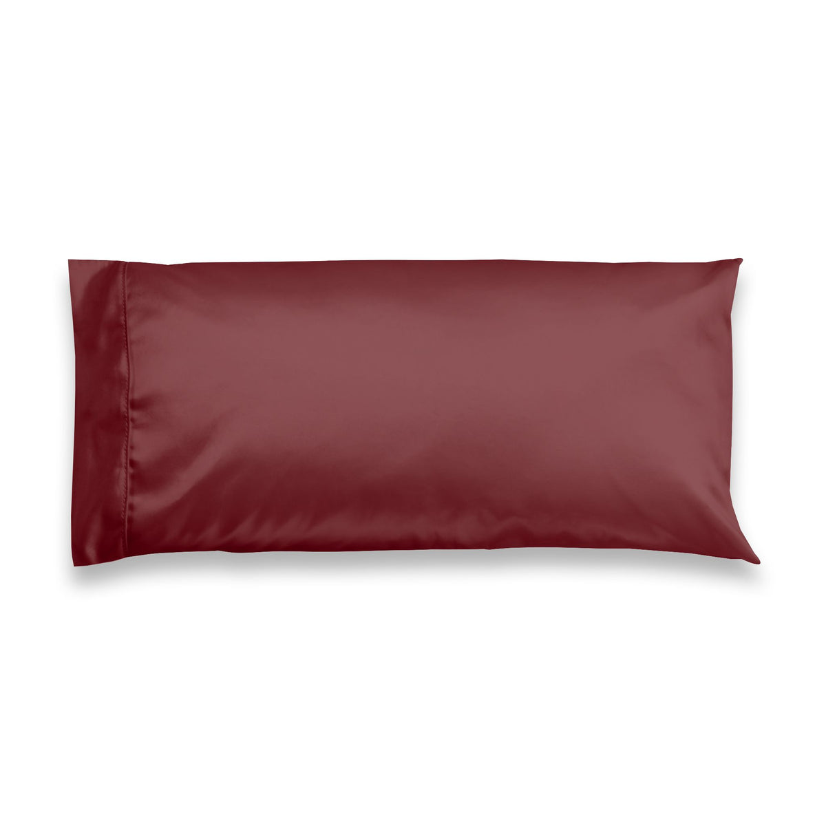 Satin Pillowcase — Luxurious Burgundy Hair & Skin-Saving Pillow Cover, Luxury Dark Red Romantic Bedding Gift