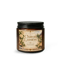 Château Lumière Unscented Candle Gift Set – French Country Soy Candle with Matte Black Wick Trimmer Amber Jar