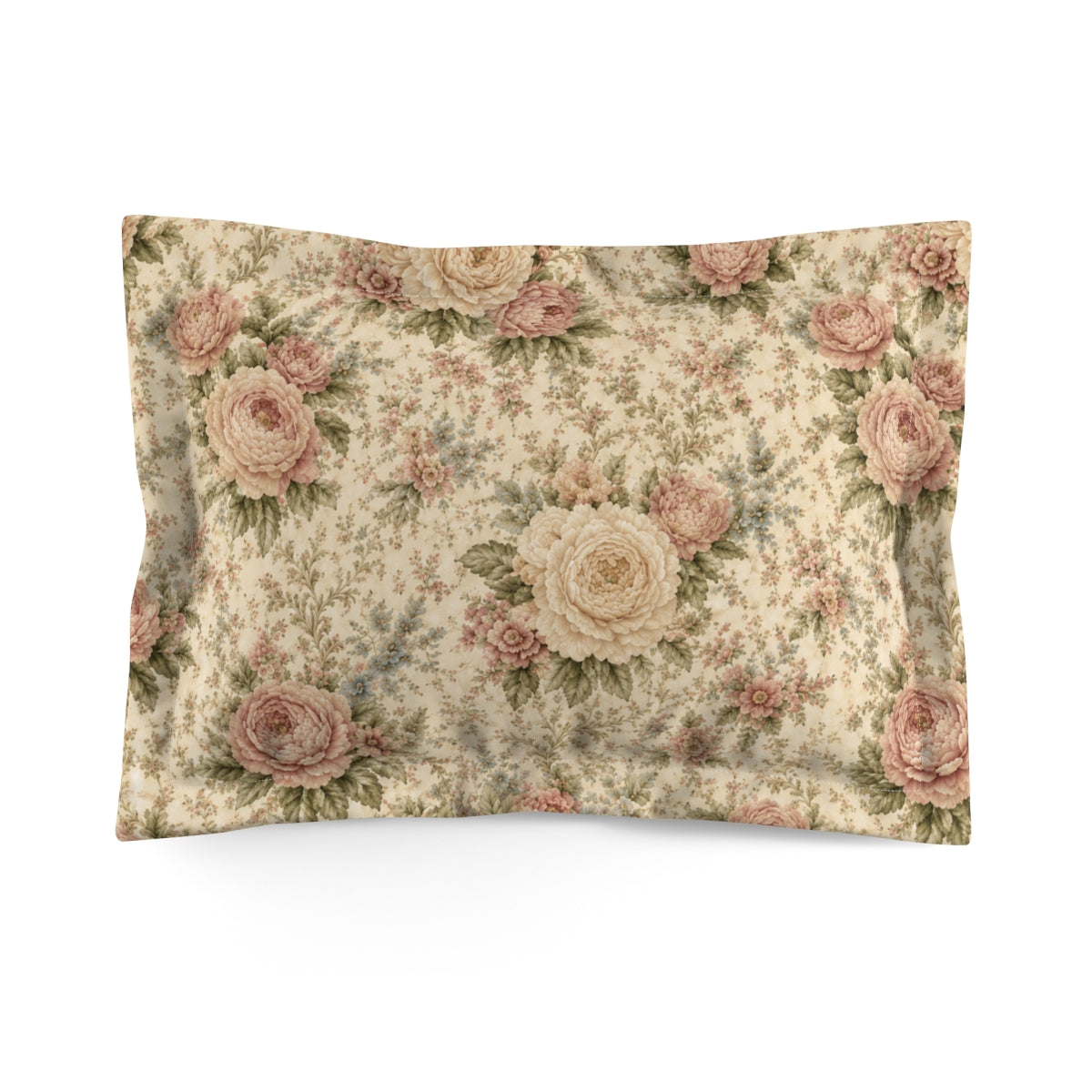Champagne Garden Peony Vintage Floral Comforter or Duvet Cover Set, Blush Shabby Chic Victorian Cottagecore Bedding Queen King Twin Decor Bedspread Gift