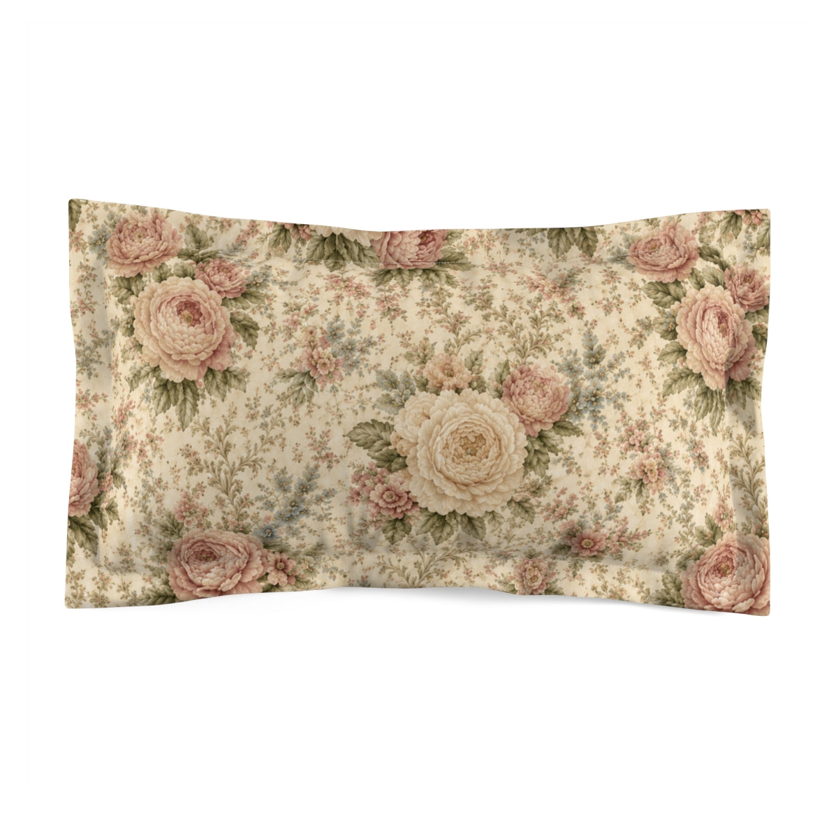 Champagne Garden Peony Vintage Floral Comforter or Duvet Cover Set, Blush Shabby Chic Victorian Cottagecore Bedding Queen King Twin Decor Bedspread Gift