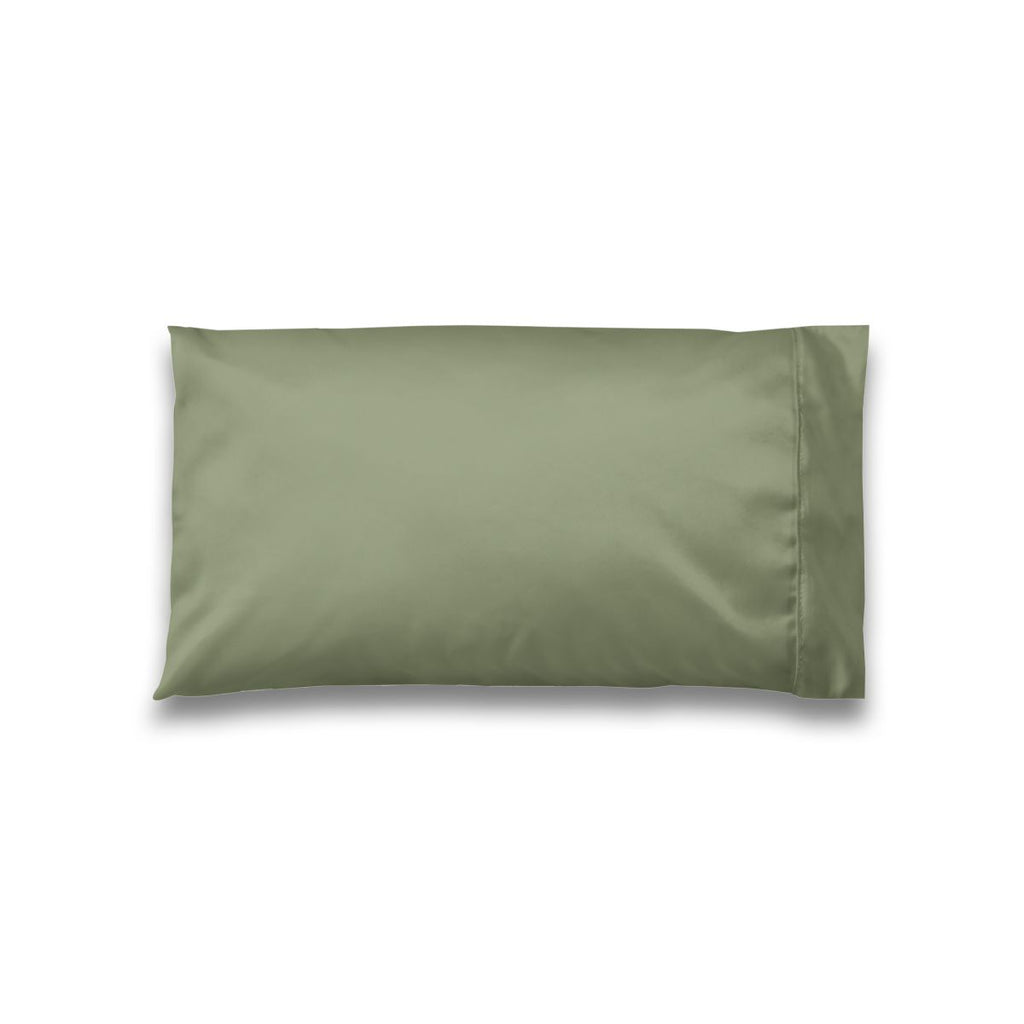 Sage Satin Pillowcase - Olive Green Beauty Hair Protecting Pillowcase, Luxury Rich Bedding Pillow Case, Shabby Chic French Country