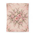Blush Rose Chateau Comforter or Duvet Cover Set, French Country Twin XL Full Queen King Bedding – Romantic Floral Bedspread