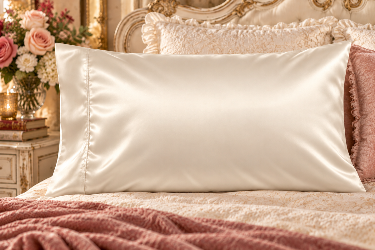 Satin Pillowcase — Luxurious Anti-Frizz Hair & Skin Protecting Pillowcase