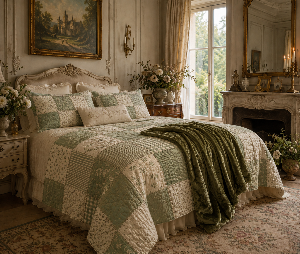 Luxury Olive Green Crushed Velvet Throw Blanket | Layering Wine Rococo Accent, Shabby Chic Decor, Romantic Chateaucore Wedding Home Gift
