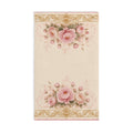Victorian Pink Peony Hand Towel – Antique Gold Floral Rococo French Country Ornate Baroque Chateaucore Bathroom Decor