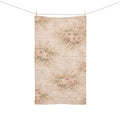 Chateaucore Soft Pink Roses French Script Hand Towel, Victorian Shabby Chic French Country Wedding Anniversary Gift Housewarming
