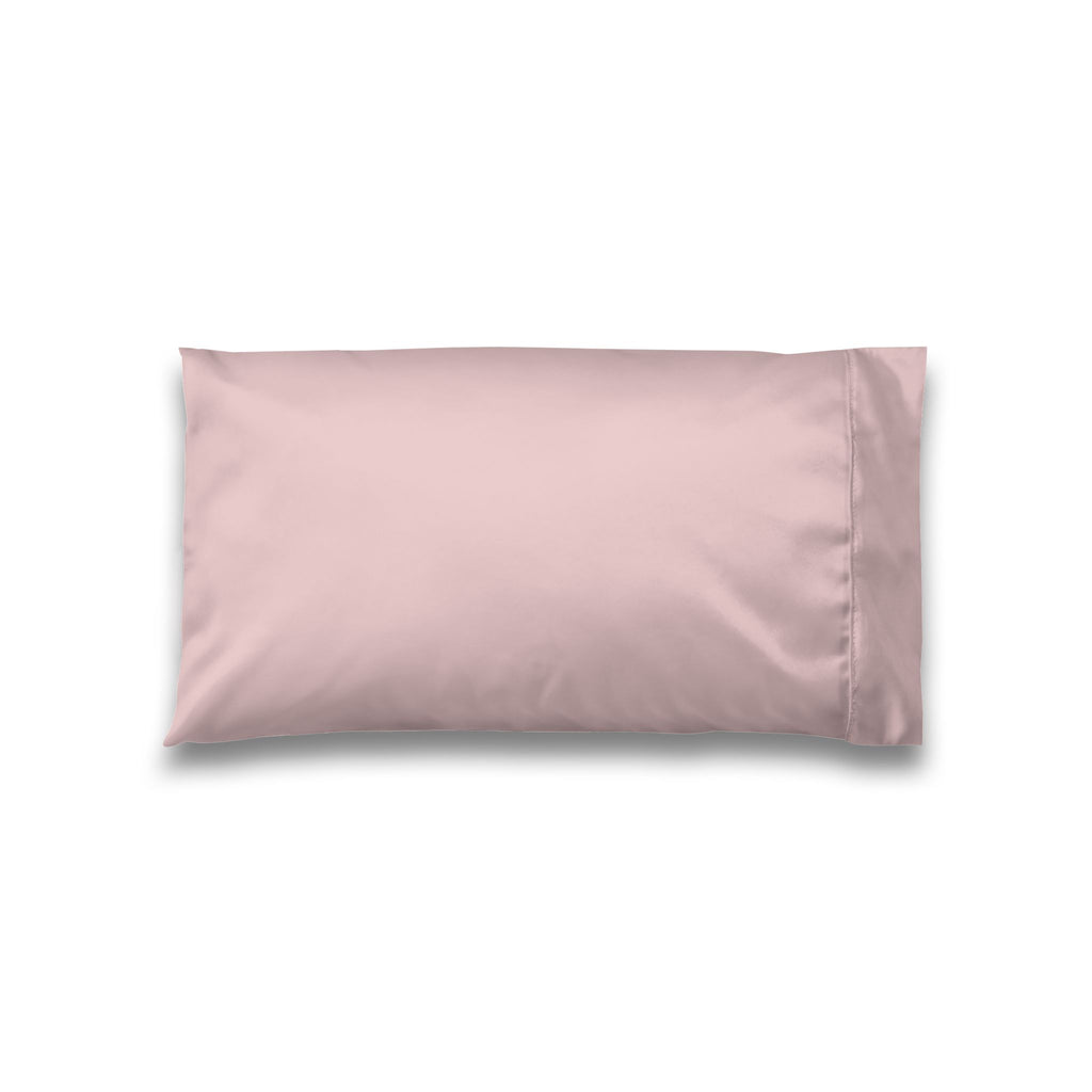Satin Pillowcase — Blush Silk-Feel Beauty & Hair Protection Pillow Cover, French Country Shabby Chic Luxury Bedding