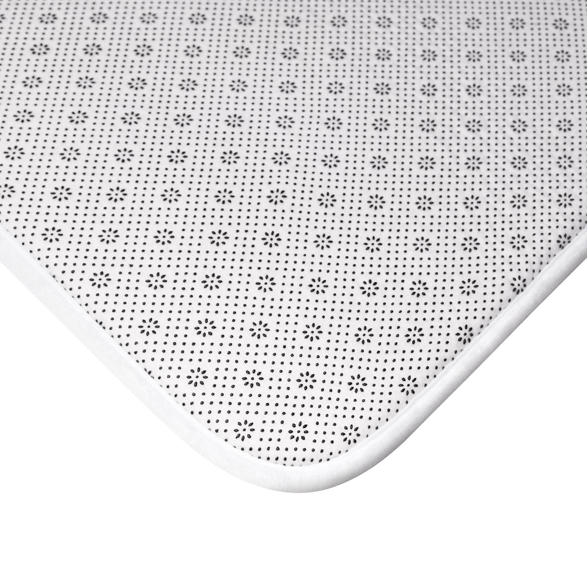 Nickel Gray and Ivory Toile de Jouy Memory Foam Bathmat, French Country Soft Neutral Bathroom Throw Rug, Shabby Chic Victorian Shower