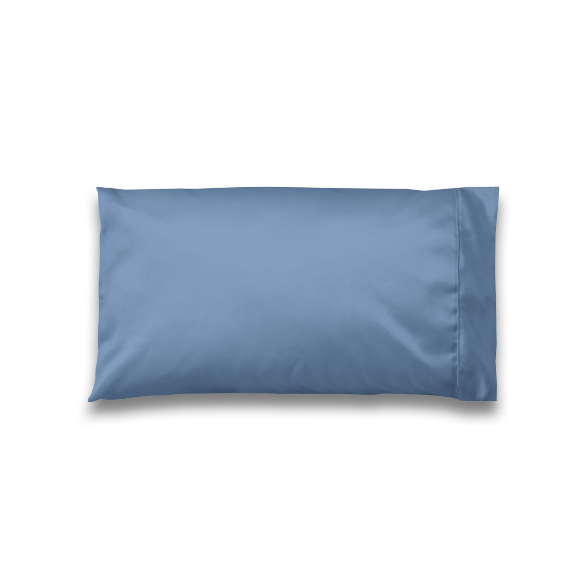 Luxury Satin Pillowcase – Dusty Blue Solid Color French Country Bedding Accent, Soft Romantic Chateaucore Bedroom Decor