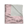 Luxury Soft Blush Pink Crushed Velvet Throw Blanket | Layering Rococo Accent, Shabby Chic Decor, Romantic Chateaucore Wedding Home Gift