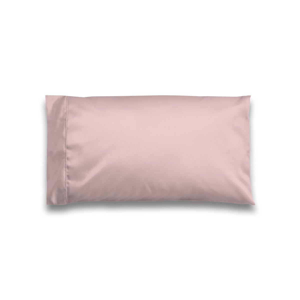 Satin Pillowcase — Blush Silk-Feel Beauty & Hair Protection Pillow Cover, French Country Shabby Chic Luxury Bedding