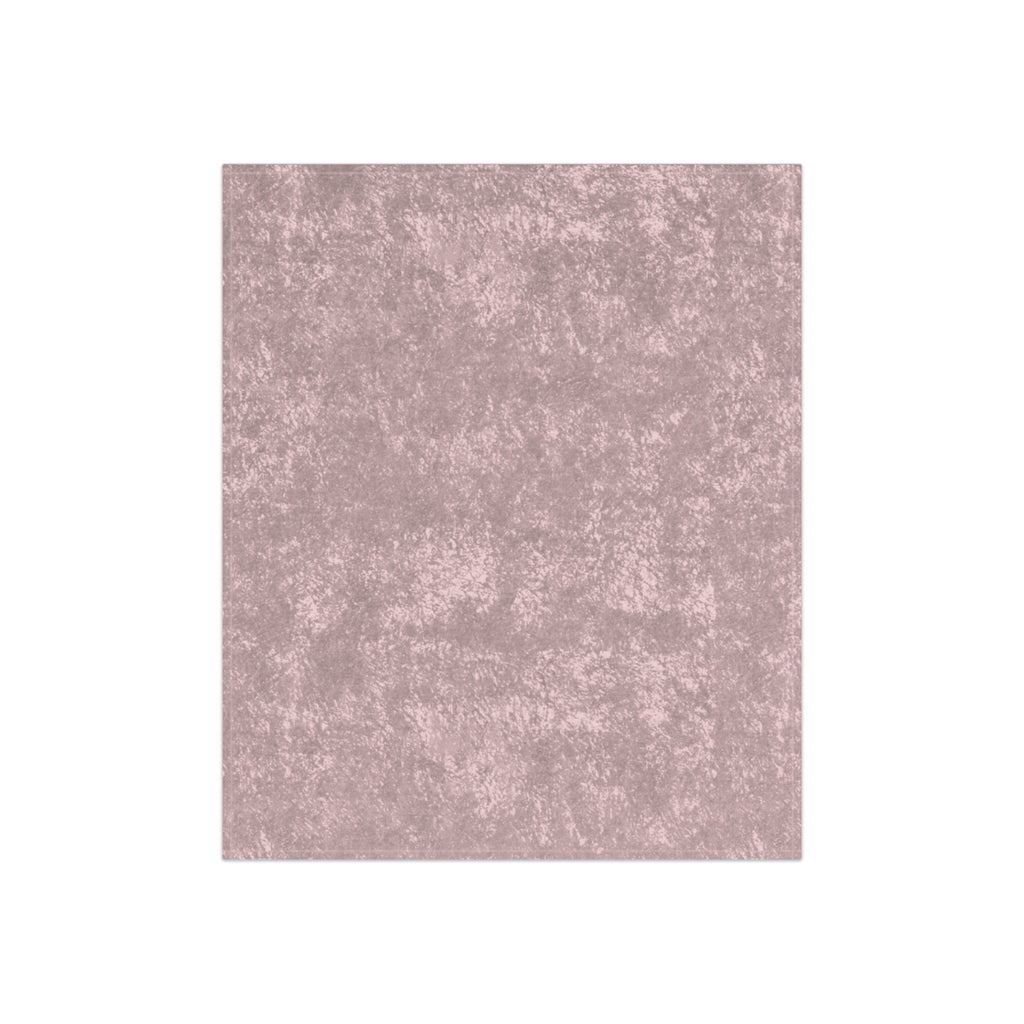 Luxury Soft Blush Pink Crushed Velvet Throw Blanket | Layering Rococo Accent, Shabby Chic Decor, Romantic Chateaucore Wedding Home Gift