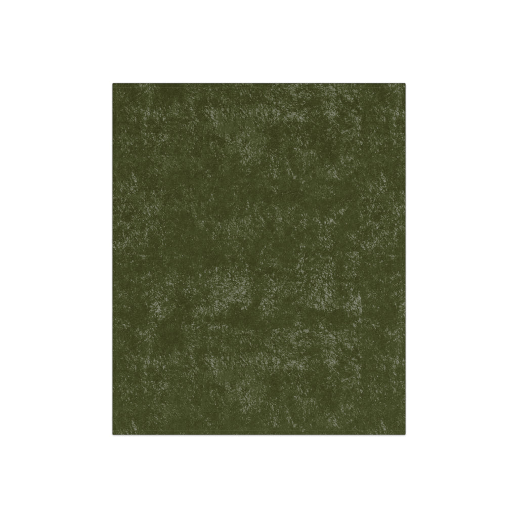 Luxury Olive Green Crushed Velvet Throw Blanket | Layering Wine Rococo Accent, Shabby Chic Decor, Romantic Chateaucore Wedding Home Gift