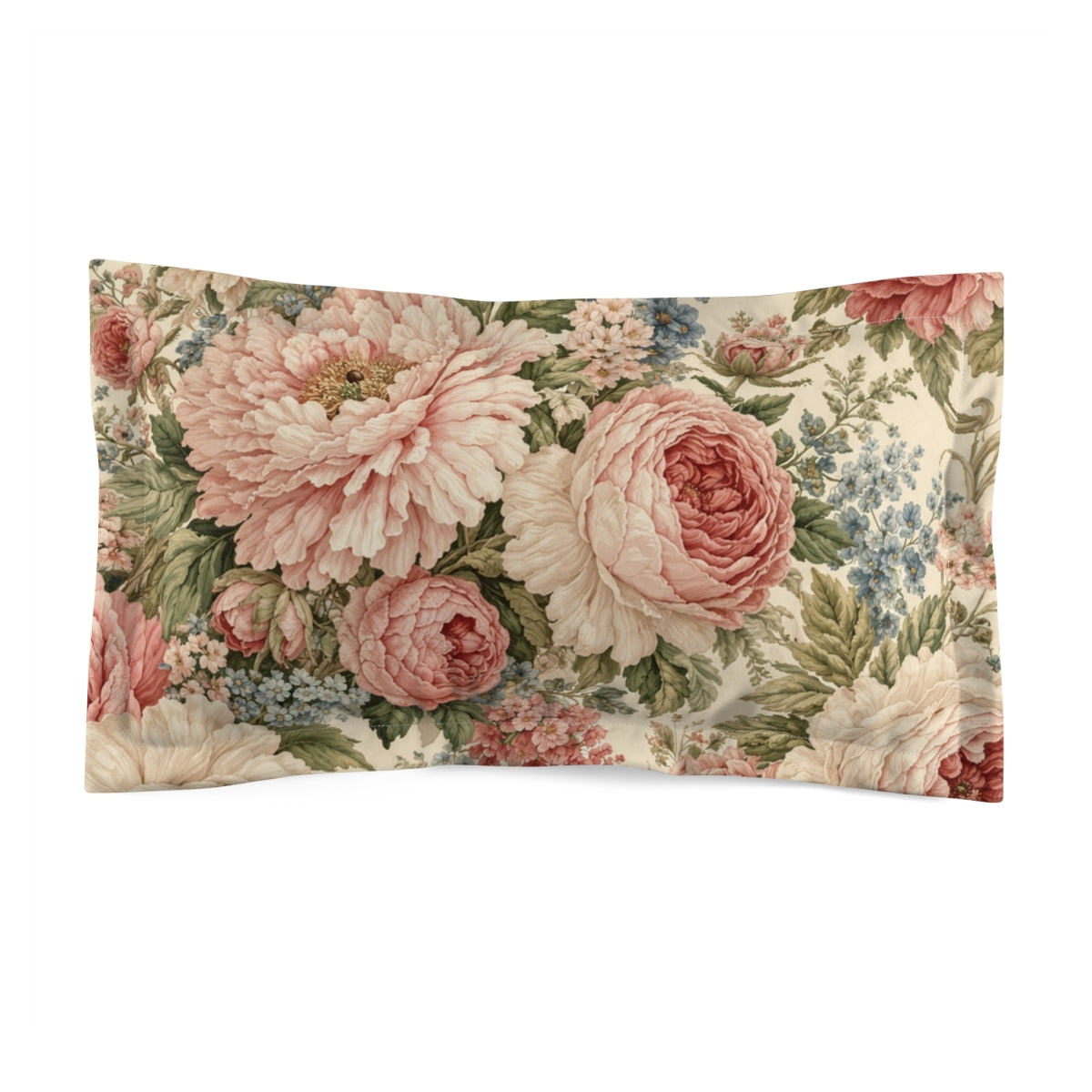 Chateaucore Soft Pink Peonies Roses Duvet Cover Set Floral Vintage Style Bedding Shabby Chic Victorian Queen King Twin French Romantic Bed