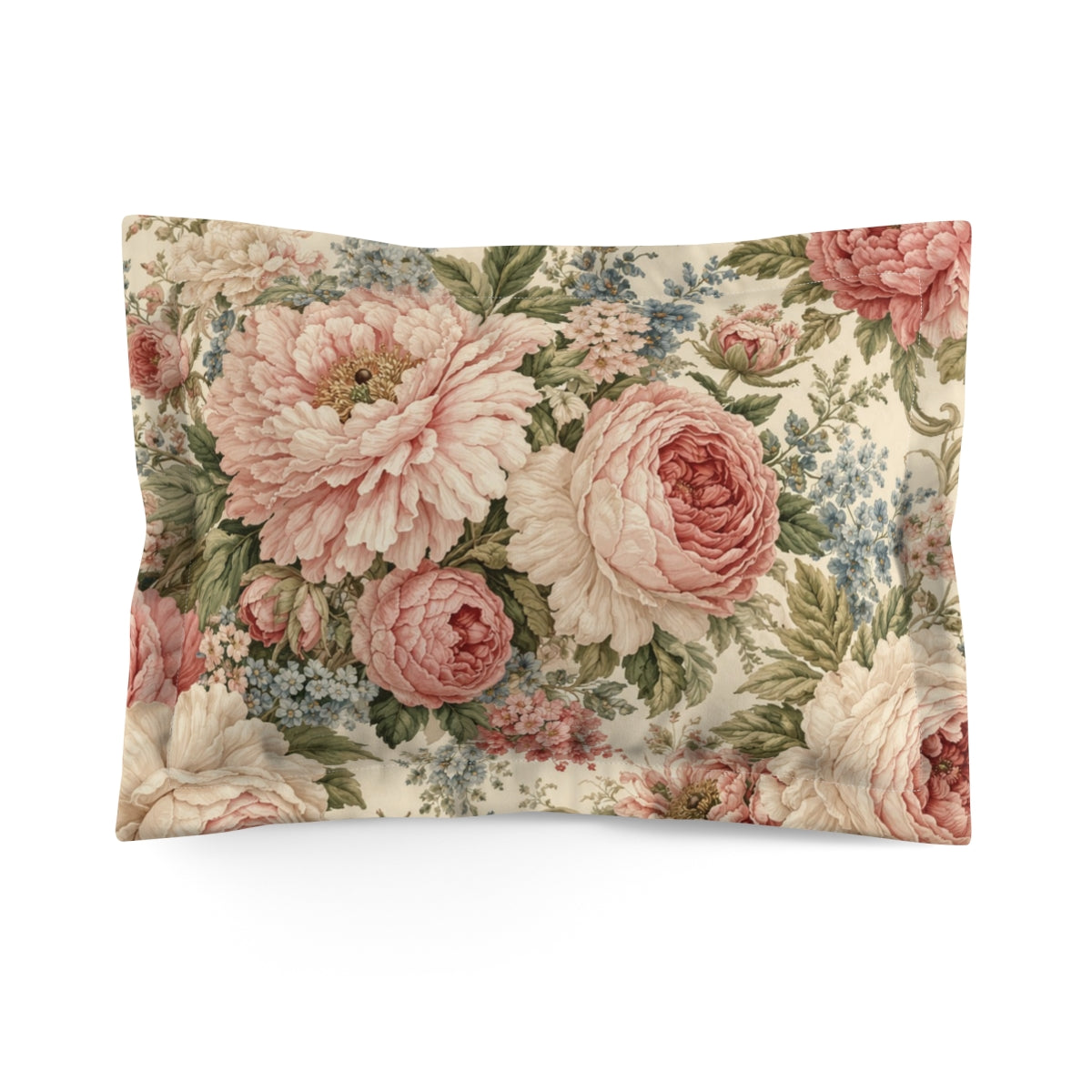 Chateaucore Soft Pink Peonies Roses Duvet Cover Set Floral Vintage Style Bedding Shabby Chic Victorian Queen King Twin French Romantic Bed