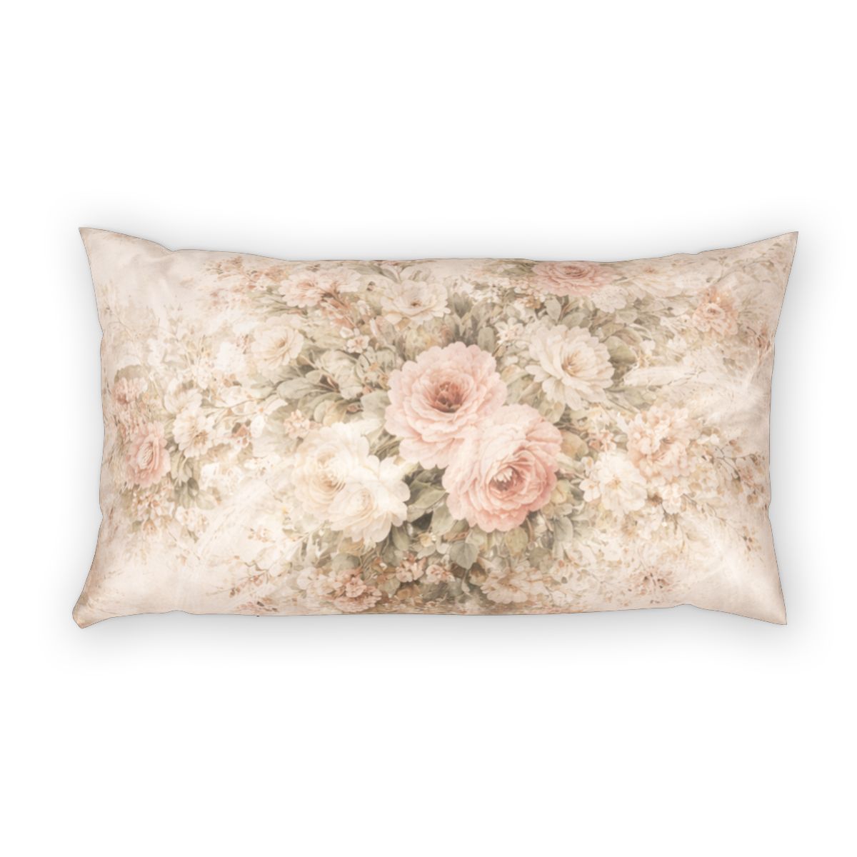 Cotton Chateaucore Soft Rose Bouquet 100% Cotton Comforter | Shabby Chic French Country Pink Peonies Roses Medallion