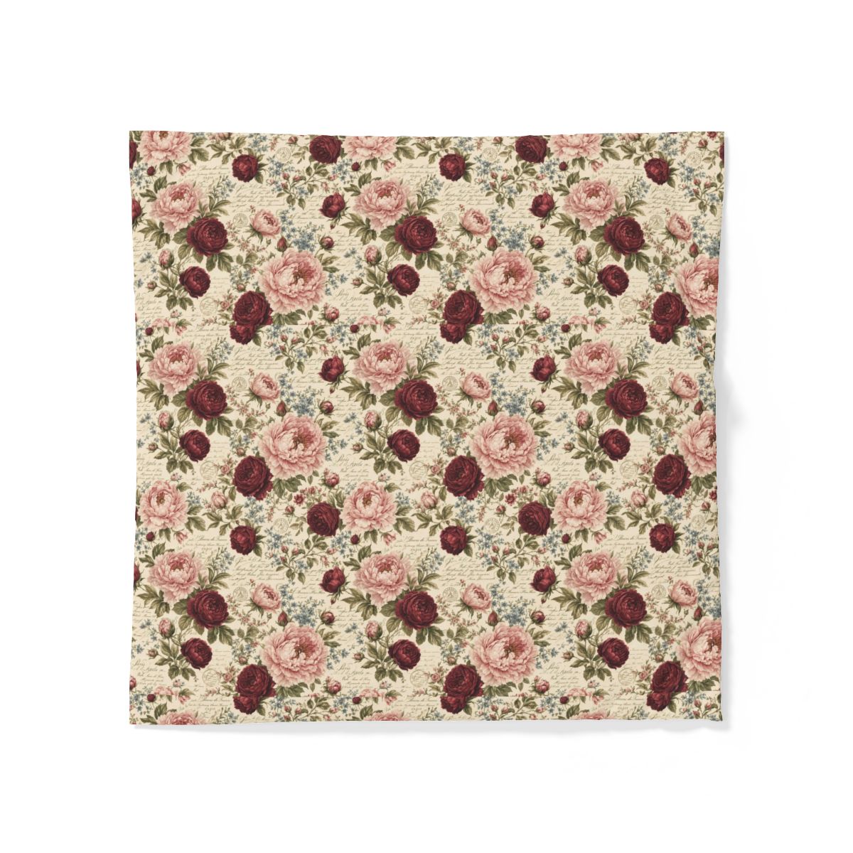 Chateaucore Soft Pink Burgundy Peonies Floral Comforter or Duvet Cover Set Floral Vintage Style Bedding Shabby Chic Victorian Queen French Romantic Bed