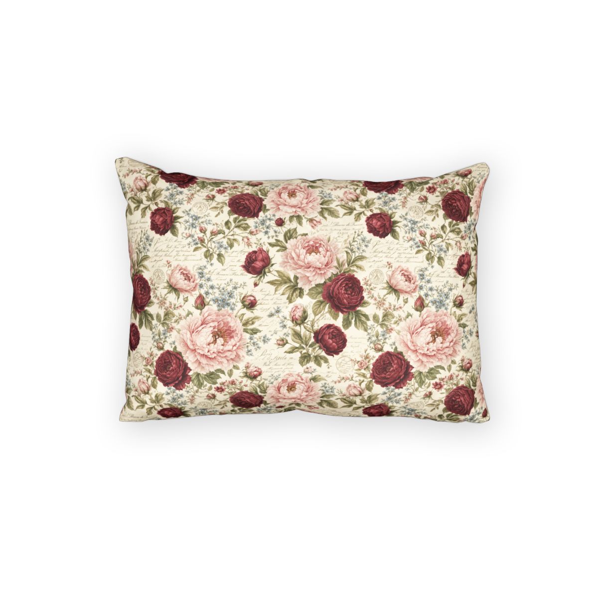 Chateaucore Soft Pink Burgundy Peonies Floral Comforter or Duvet Cover Set Floral Vintage Style Bedding Shabby Chic Victorian Queen French Romantic Bed