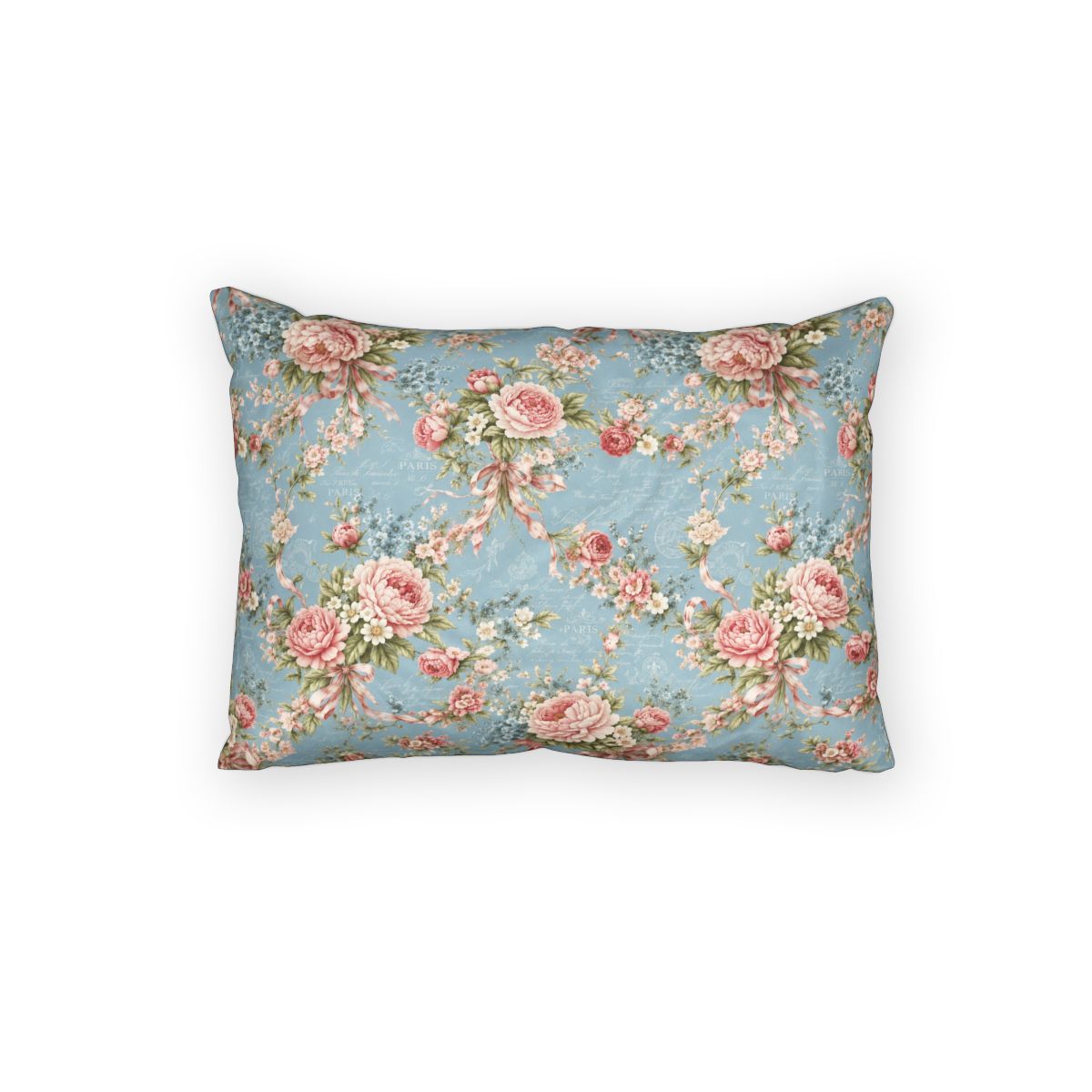 Chateaucore Dusty Blue Pink Floral Comforter or Duvet Cover Set Floral Vintage Style Bedding Shabby Chic Victorian Queen King Twin French Romantic Bedspread