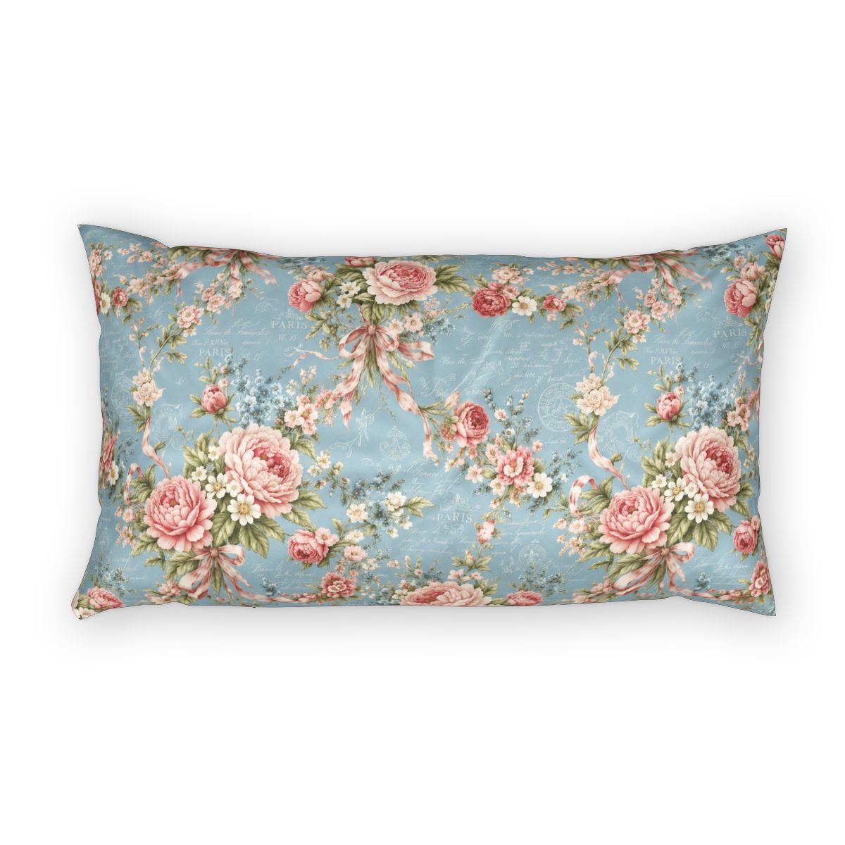 Chateaucore Dusty Blue Pink Floral Comforter or Duvet Cover Set Floral Vintage Style Bedding Shabby Chic Victorian Queen King Twin French Romantic Bedspread