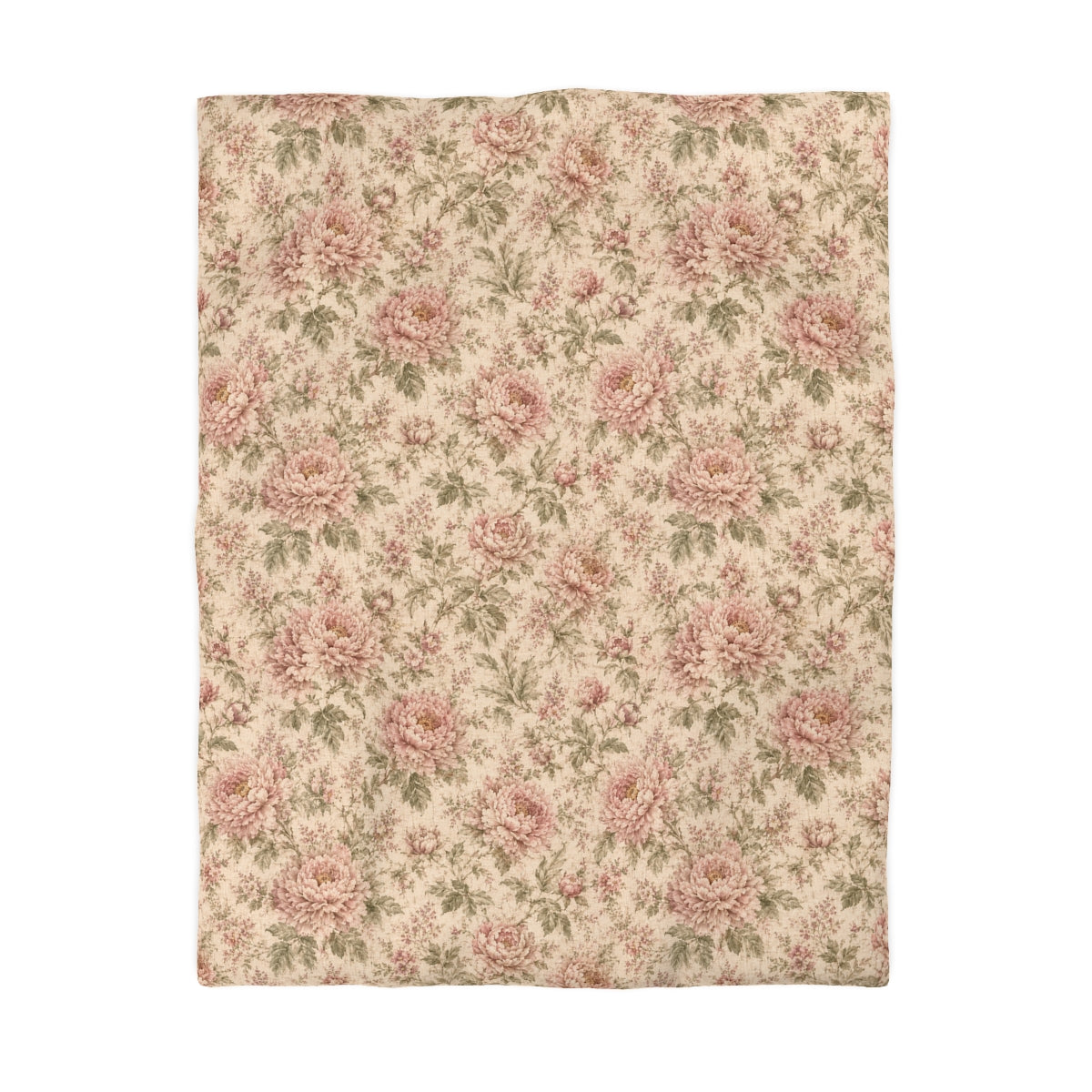 Vintage Peony Comforter or Duvet Cover Set, Chateaucore Bedding, Cottagecore Floral, French Country Bedroom Decor, Romantic Heirloom Bedspread