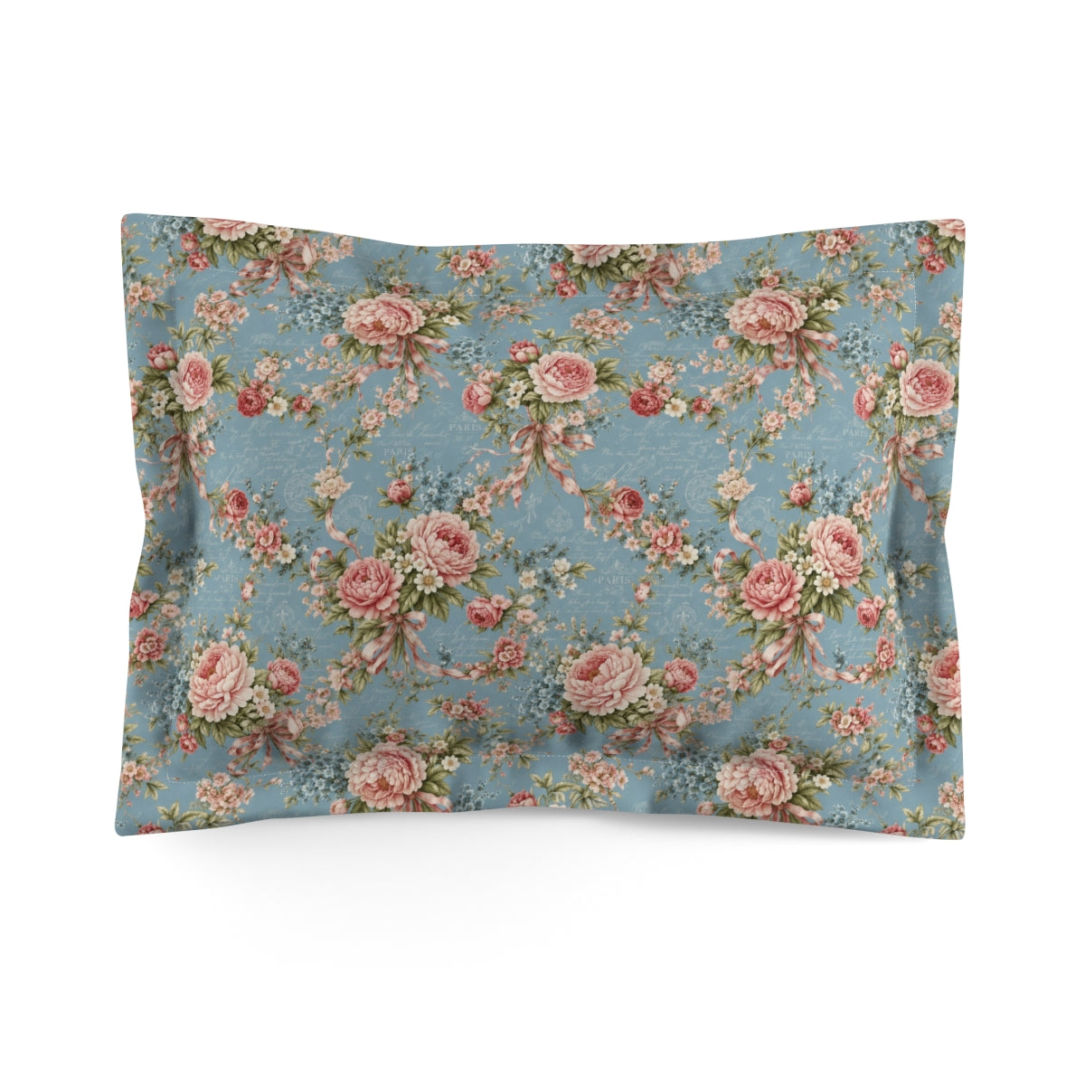 Chateaucore Dusty Blue Pink Floral Comforter Set Floral Vintage Style Bedding Shabby Chic Victorian Queen King Twin French Romantic Bed