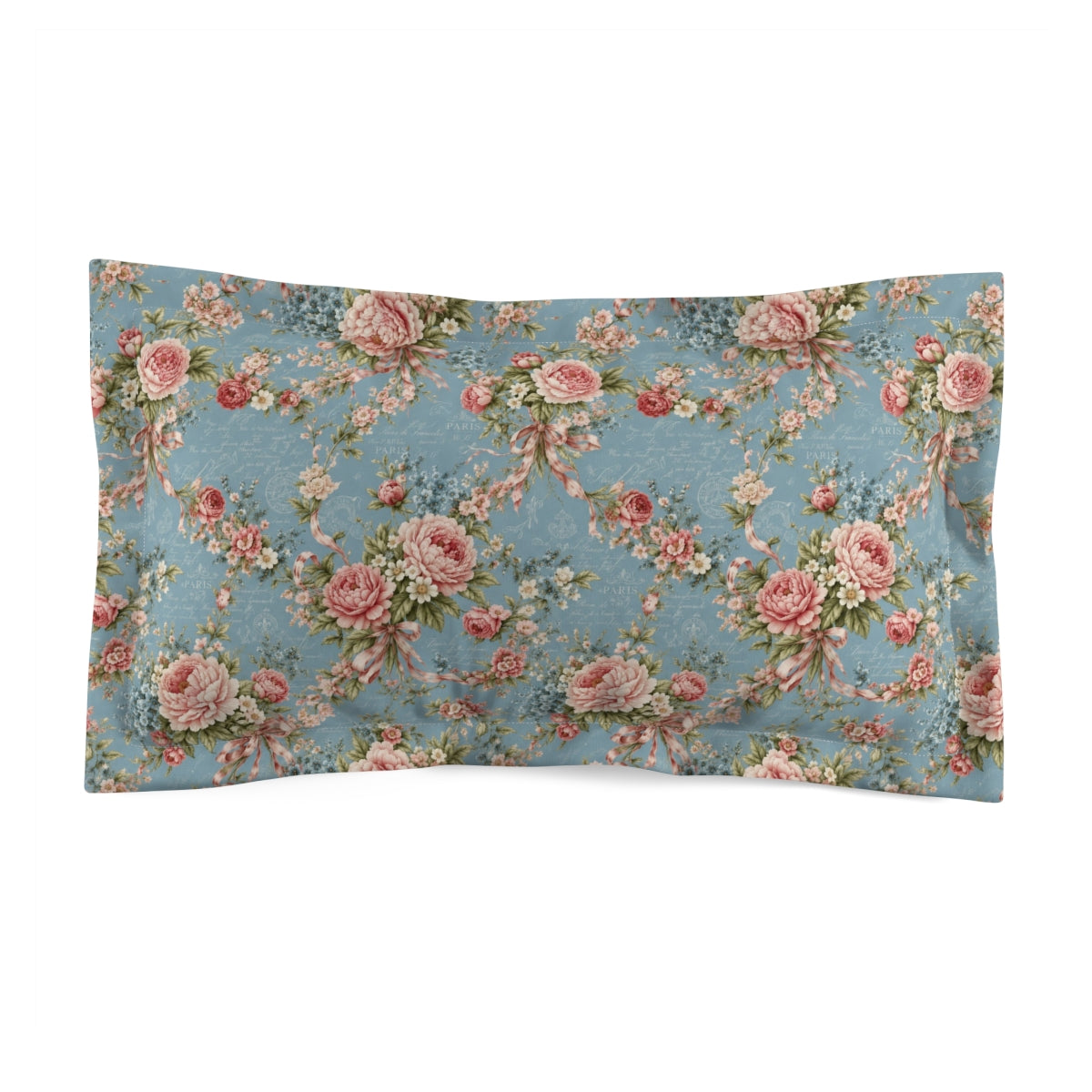 Chateaucore Dusty Blue Pink Floral Comforter Set Floral Vintage Style Bedding Shabby Chic Victorian Queen King Twin French Romantic Bed